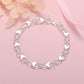 📢📢50% OFF !! ⏰Double Chain Heart Charm Bracelet