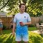Men's Gradient Short Sleeve and Shorts Set