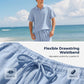 Men's Casual Linen Blend Shirt and Pants Set Loose Fit Beach Wear