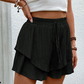🩳 LIMITED-TIME 50% OFF! ✨ Women's Ruffle Layered Flowy Shorts – Skirt-Like Look, Elastic Waist, Breathable 🌸