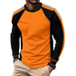 📢📢40% OFF !! ⏰Crewneck Color Block Long Sleeve T-Shirt