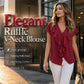 Elegant Ruffle V-Neck Blouse
