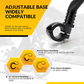 💥360° Rotatable Bicycle Rearview Mirror – Shock-Absorbing Arm, Weather-Resistant, Universal Mount 🛡️