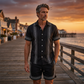 📢📢40% OFF !! ⏰Men's Floral Print Short Sleeve Shirt & Shorts Set