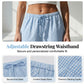 👖 Women's Summer Loose Fit Gingham Pants — Drawstring Wide Leg Trousers with Pockets