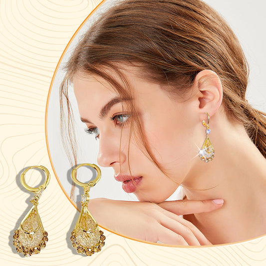💎 LIMITED-TIME 50% OFF! ✨ Women's Gold-Plated Teardrop Earrings