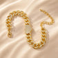 Sparkly Rhinestone Butterfly Anklet Bracelet