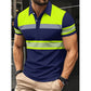 📢50% OFF! 👕Men's High Visibility Reflective Short Sleeve Shirt – Neon Blocks & Athletic Fit Cut ⏰