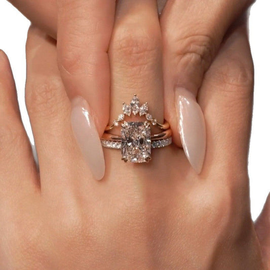 Minimalist Emerald-Cut Stone Ring