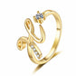 ⏳Limited-time 50% off⏰Adjustable Sparkle Initial Ring for Women💍