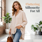 👚 LIMITED TIME 50% OFF! 🔥 Women's Casual Loose Apricot Blouse – Long Sleeve, Button-Down & Classic Collar – Lightweight & Versatile for Everyday or Office 🌸✨👔
