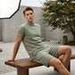 Men's Casual Lightweight T-Shirt & Shorts Set