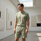Men's Casual Lightweight T-Shirt & Shorts Set