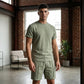 Men's Casual Lightweight T-Shirt & Shorts Set