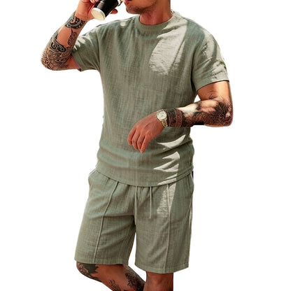 Men's Casual Lightweight T-Shirt & Shorts Set