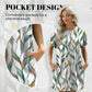 Loose Fit Short Sleeve Dress with Versatile Print Designs