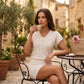 Women's Summer Pointelle Knit 2-Piece Set