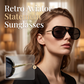 Retro Leopard Print Frame Sunglasses
