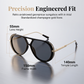 Retro Leopard Print Frame Sunglasses