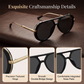 Retro Leopard Print Frame Sunglasses