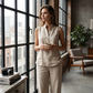 🎉 LIMITED TIME 50% OFF! 💕 Women's Minimalist Sleeveless Top & Wide-Leg Pants Set – Stand Collar & Relaxed Fit 🌸