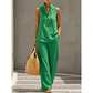 🎉 LIMITED TIME 50% OFF! 💕 Women's Minimalist Sleeveless Top & Wide-Leg Pants Set – Stand Collar & Relaxed Fit 🌸