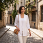 🎉 LIMITED TIME 50% OFF! ✨ Women's 3/4 Sleeve Open Front Cardigan – Light Casual Knit Outerwear & Soft Premium Blend 🤎