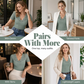 🎉 LIMITED TIME 50% OFF! 👚 Lace V-Neck Slim Top – Desk-to-Dinner Polish ✨