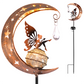 📢📢40% OFF !! ⏰Solar Fairy Moon Garden Stake Light