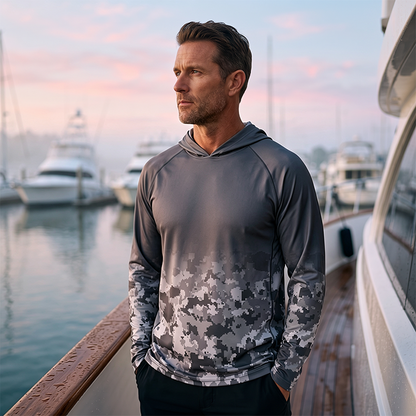📢📢40% OFF !! ⏰Men's Sun Protection Long Sleeve Lure Fishing Jersey