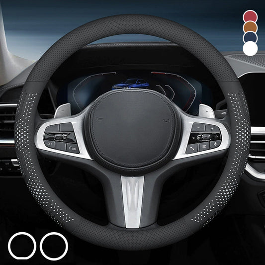 Non-Slip Sweat-Absorbent Car Steering Wheel Cover