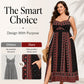 Women Plus Size Boho Spaghetti Strap Maxi Dress