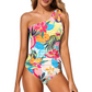 📢📢40% OFF !! ⏰Women's One-Shoulder Ruched One-Piece Swimsuit