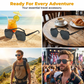 🎉 2026 Sale — Over 36,200 Sold 🔥 Men Geometric Polygon Sunglasses – UV400 Double Bridge Shades 🕶️