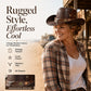 Vintage Wide Brim Cowboy Hat with Strap