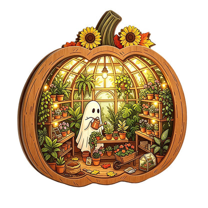 🎉 LIMITED TIME 50% OFF! 🎃 Halloween Wooden Pumpkin Tabletop Decor – Double-Layer Wood Construction with Festive Charm 🍂