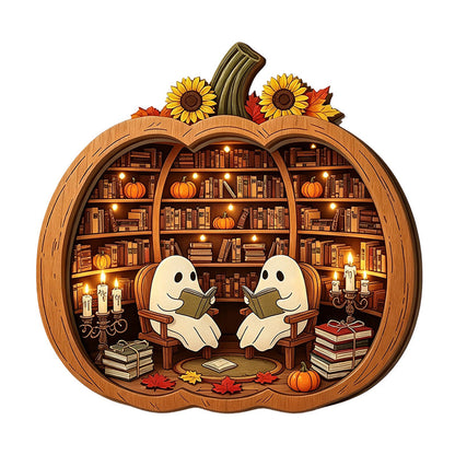 🎉 LIMITED TIME 50% OFF! 🎃 Halloween Wooden Pumpkin Tabletop Decor – Double-Layer Wood Construction with Festive Charm 🍂