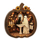 🎉 LIMITED TIME 50% OFF! 🎃 Halloween Wooden Pumpkin Tabletop Decor – Double-Layer Wood Construction with Festive Charm 🍂