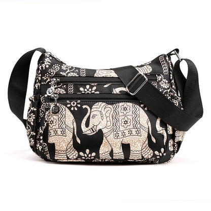 Women Elegant Nylon Travel Messenger Bag
