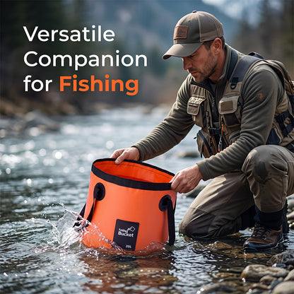 📢📢40% OFF !! ⏰Portable Folding Bucket for Outdoor Camping and Fishing