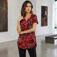 Women's Plus-Size V-Neck Top – Soft & Breathable Pattern Design