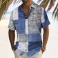 Men's Contrast Color Pattern Shirt