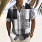 Men's Contrast Color Pattern Shirt
