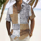 Men's Contrast Color Pattern Shirt
