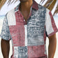 Men's Contrast Color Pattern Shirt
