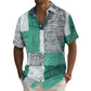 Men's Contrast Color Pattern Shirt
