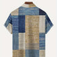 Men's Contrast Color Pattern Shirt