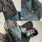 📢 LIMITED TIME 50% OFF! ⏰ Retro Large Capacity Chain Strap Shoulder Bag – Vintage Denim Design with Spacious Main Compartment 👜