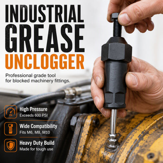🎉 2026 Sale — Over 10,600 Sold!⚙️ Heavy Duty Grease Fitting Cleaner Unclog Tool ✨