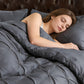 🎉 2026 Sale — Over 22,900 Sold!🛏️ 3‑Piece Pintuck Pleated Duvet Cover & Pillowcases Set